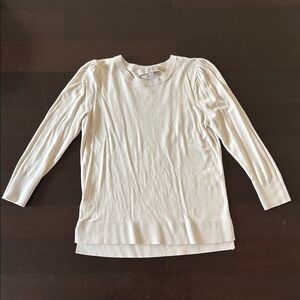 Ann Taylor LOFT Cream Women's Top